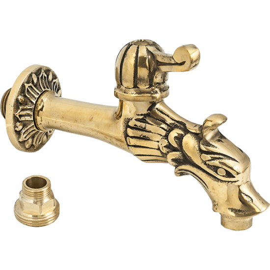 Robinet Hydro Pt Cismea Decorativ Dublu Serviciu Din Alama Cu Maneta Si Finisaj Dragon 1/2
