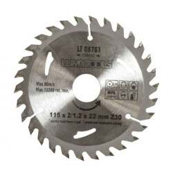 Disc Cu Vidia Pentru Lemn Lumytools115 Mm Disc Cu Vidia Pentru Lemn Lumytools115 Mm