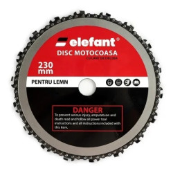Disc Motocoasa Cu Lant De Drujba 235x25.4mm Elefant Disc Motocoasa Cu Lant De Drujba 235x25.4mm Elefant