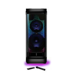 Boxa Duala Dj Activa Cu Glob Luminos Microfon Si Telecomanda 600w Dj-y9l