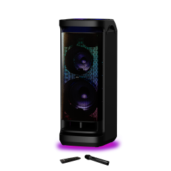 Boxa Duala Dj Activa Cu Glob Luminos Microfon Si Telecomanda 600w Dj-y9l