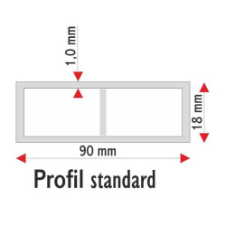 Dreptar Aluminiu 2 Indicatori 200cm Dreptar Aluminiu 2 Indicatori 200cm