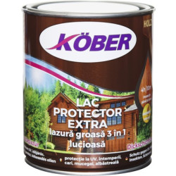 Lac Protector Extra Kober 3 In 1 Pt Lemn Int/ext Mahon Inchis 0.75 L