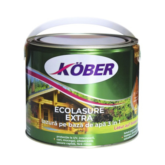 Pachet Promo Kober Ecolasure Extra Stejar Ig8281 2.5l + Ecolasure Stejar Gri Ig8281 0.75l