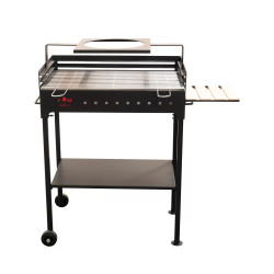 Gratar Gradina Din Otel Lemn-carbune Fm Grill  Premium 67x40cm