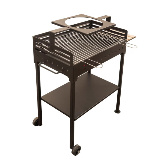 Gratar Gradina Din Otel Lemn-carbune Fm Grill  Premium 67x40cm