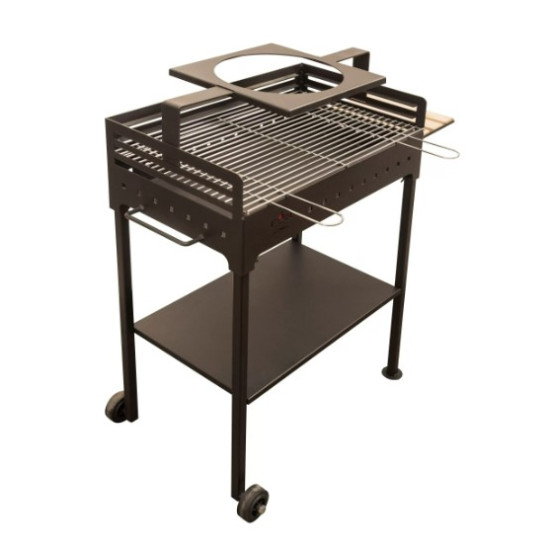 Gratar Gradina Din Otel Fm Grill Economic 67x40cm