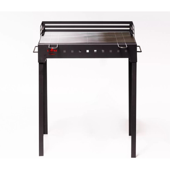 Gratar Gradina Din Otel Lemn-carbune Fm Grill Portabil Premium 58x30cm