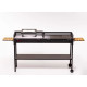 Gratar Gradina Din Otel Lemn-carbune Fm Grill Premium 134x40cm