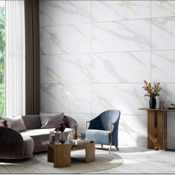 Gresie Portelanata Dunca Emi White Carving 120x60 Cm Rectificata Interior/exterior  (2.16mp/cut)