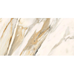 Gresie Portelanata Cesarom Lux Calacatta Alb Glx27 120x60 Cm 6493-0048 Rectificata Interior/exterior (1.44 Mp/cut)