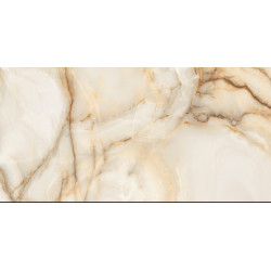 Gresie Portelanata Dunca Onix Beige Lucios 120x60 Cm Cal I Rectificata Interior/exterior (1.44mp/cut)