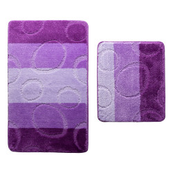 Set Covorase Baie Mari 2 Piese Gold Liliac 60x100 Cm Si 60x50 Cm