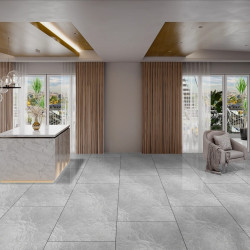 Gresie Portelanata Dunca Moon White Hi Gloss 120x60 Cm Cal I Rectificata Interior/exterior  (1.44mp/cut)