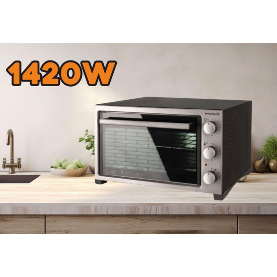 Cuptor Electric Hausberg Hb-9320 1420w 38l Negru