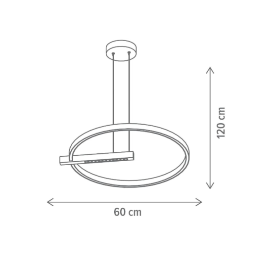 Suspensie Led Himera Silver Sp1 Kl142080