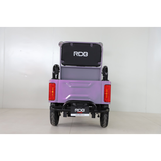 Triciclu Electric Rdb Cargo 25km/h Violet + Civ