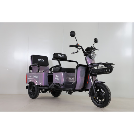 Triciclu Electric Rdb Cargo 25km/h Violet + Civ