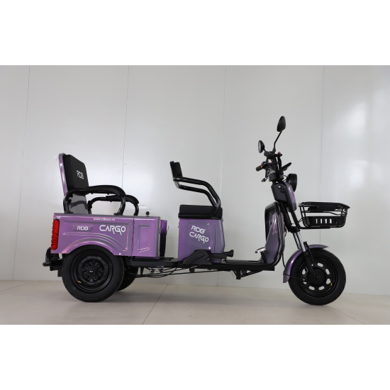 Triciclu Electric Rdb Cargo 25km/h Violet + Civ