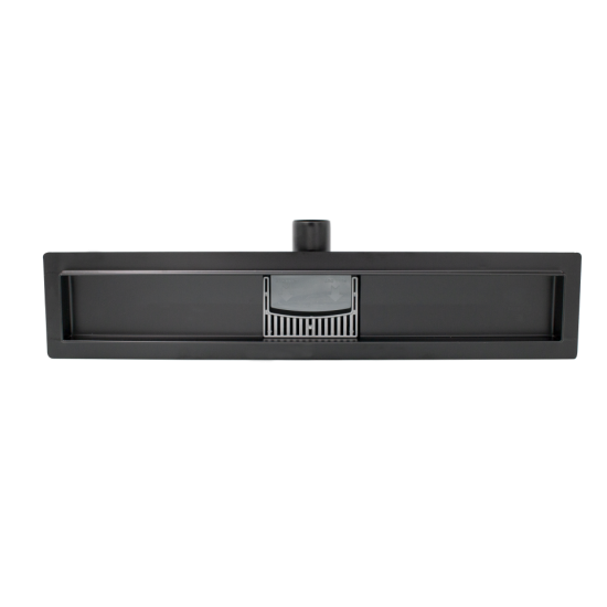 Rigola Dus Din Inox Classic Negru 600x70 Mm