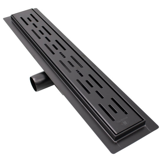 Rigola Dus Din Inox Classic Negru 600x70 Mm