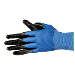 Manusa Lucru Nitril Negru Nylon Albastru 8