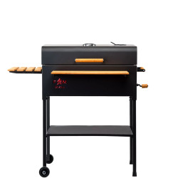 Gratar Cu Fonta Si Capac Premium Fm Plus 67x40cm