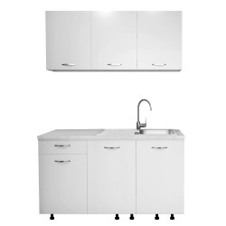 Bucatarie Mini Alb 1.4m