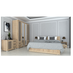 Dormitor Palermo Ro D160x53x205/p160 Sonoma+trufe