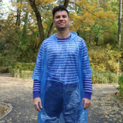 Pelerina Ploaie Poncho Albastru
