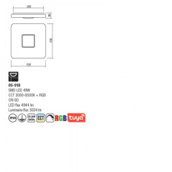Plafoniera Azul Pl Led 48w (4.1.2) 05-918