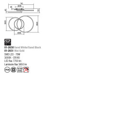 Plafoniera Connect Led 70w 3000k Gd(4.1.2) 01-2631