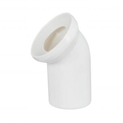 Racord Wc Cu Cot 45º. Lungime 138 Mm. Ø110 Art Kk45000