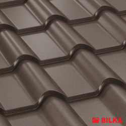Tigla Metalica Balcanic Bilka 35 Ral8019 Mat 0.45mm (10 Pasi 3.65x1.18 Mp/buc)