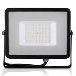 Reflector Led Smd 10w 6400k Ip65 Negru Cip V-tac