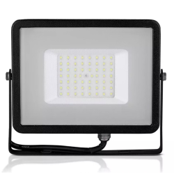 Reflector Led Smd 10w 6400k Ip65 Negru Cip V-tac