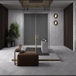 Gresie Portelanata Dunca Ronda Grey Mat 121x60.5 Cm Rectificata Interior/exterior (1.464mp/cut)