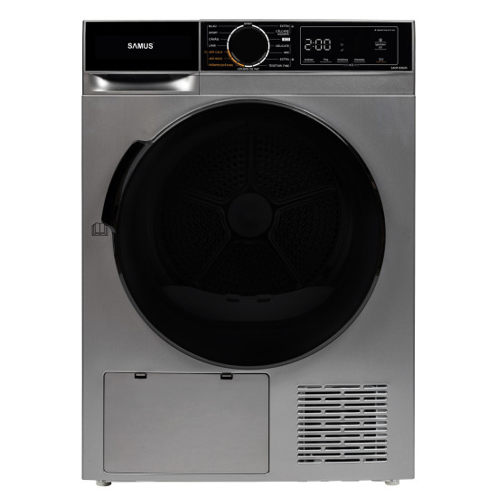 Uscator De Rufe Cu Pompa De Caldura Samus Sadp-836ds 8kg 15 Programe Clasa D Gri