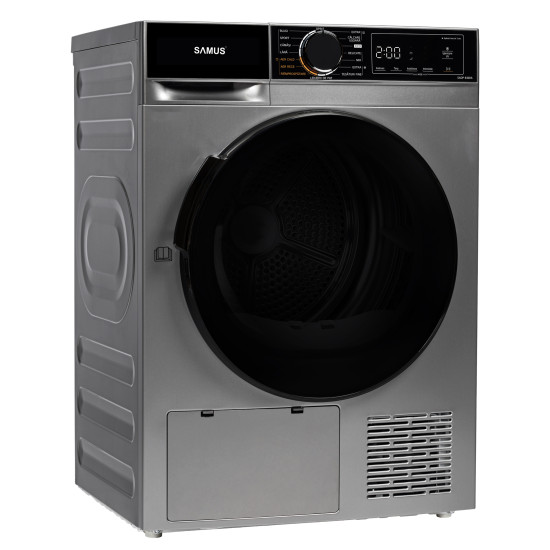 Uscator De Rufe Cu Pompa De Caldura Samus Sadp-836ds 8kg 15 Programe Clasa D Gri