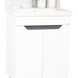 Baza Mdf Si Lavoar Seria 756 60 Cm Alb/antracit