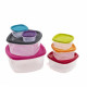 Set 7 Caserole Alimentare Patrate+capace Plastic
