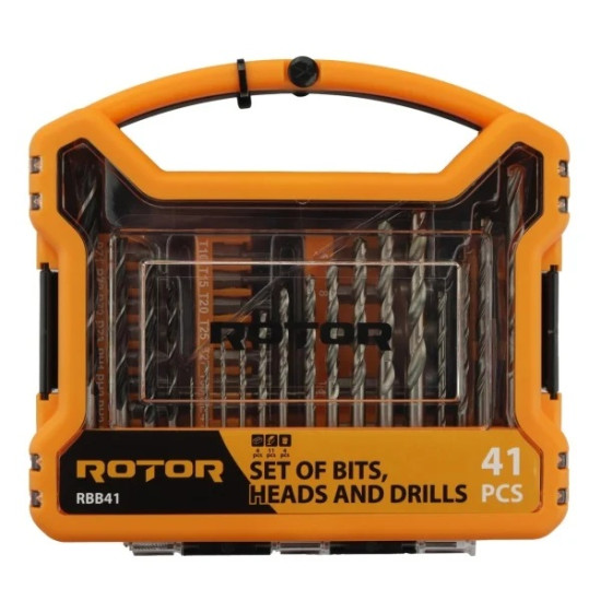 Set Biti Tubulare Si Burghie 41 Piese Rotor Rbb41
