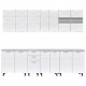 Bucatarie Boston Mdf 2.6 M Alb Ciocolata Bucatarie Boston Mdf 2.6 M Alb Ciocolata