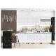 Bucatarie Boston Mdf 2.6 M Alb Ciocolata Bucatarie Boston Mdf 2.6 M Alb Ciocolata