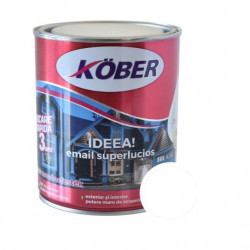Vopsea Email Ideea Lemn/metal Kober Int/ext Alb Polar 0.75l
