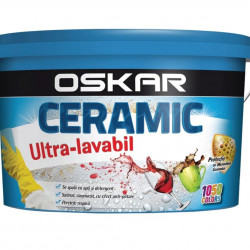 Vopsea Lavabila Oskar Ceramic Satin Ultra Lavabil Interior Alb 8.5l Vopsea Lavabila Oskar Ceramic Satin Ultra Lavabil Interior Alb 8.5l
