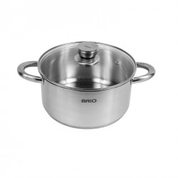 Cratita Cu Capac 4 L 22 X H-11 Cm Brio Metallica