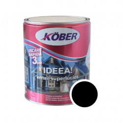 Pachet Promo Kober Email Ideea Negru E51900-c4l 4l + Diluant Pt Produse Alchidice D551 - P0.5l