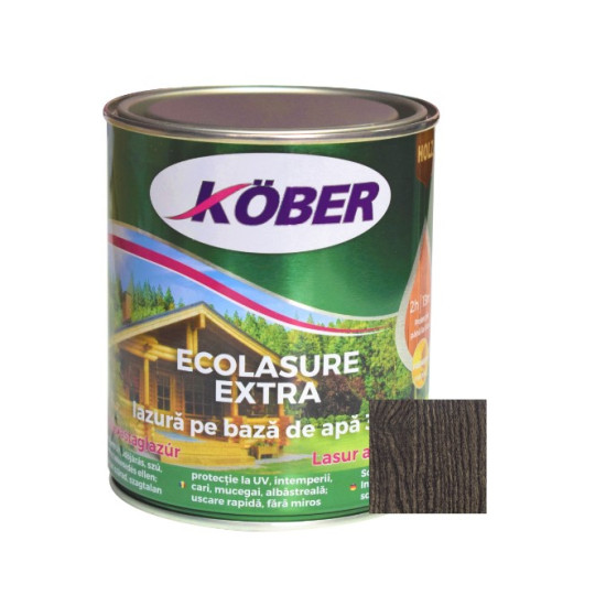 Pachet Promo Kober Ecolasure Extra Wenge Ig8298 2.5l+ Ecolasure Extra Wenge 0.75l
