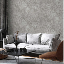 Tapet Vinil Superlavabil Antibacterian Ignifug Model Stucco Gri Icon 24109-2 10.6 Mp/rola
